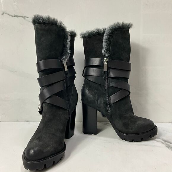 CHARLES DAVID Heel Winter Boots - Picture 1 of 7